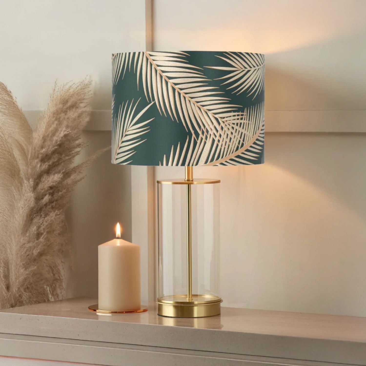 Modern Tropical Gold Leaf 25cm Ceiling Pendant Shade Lightshade Lampshade - Picture 11 of 19
