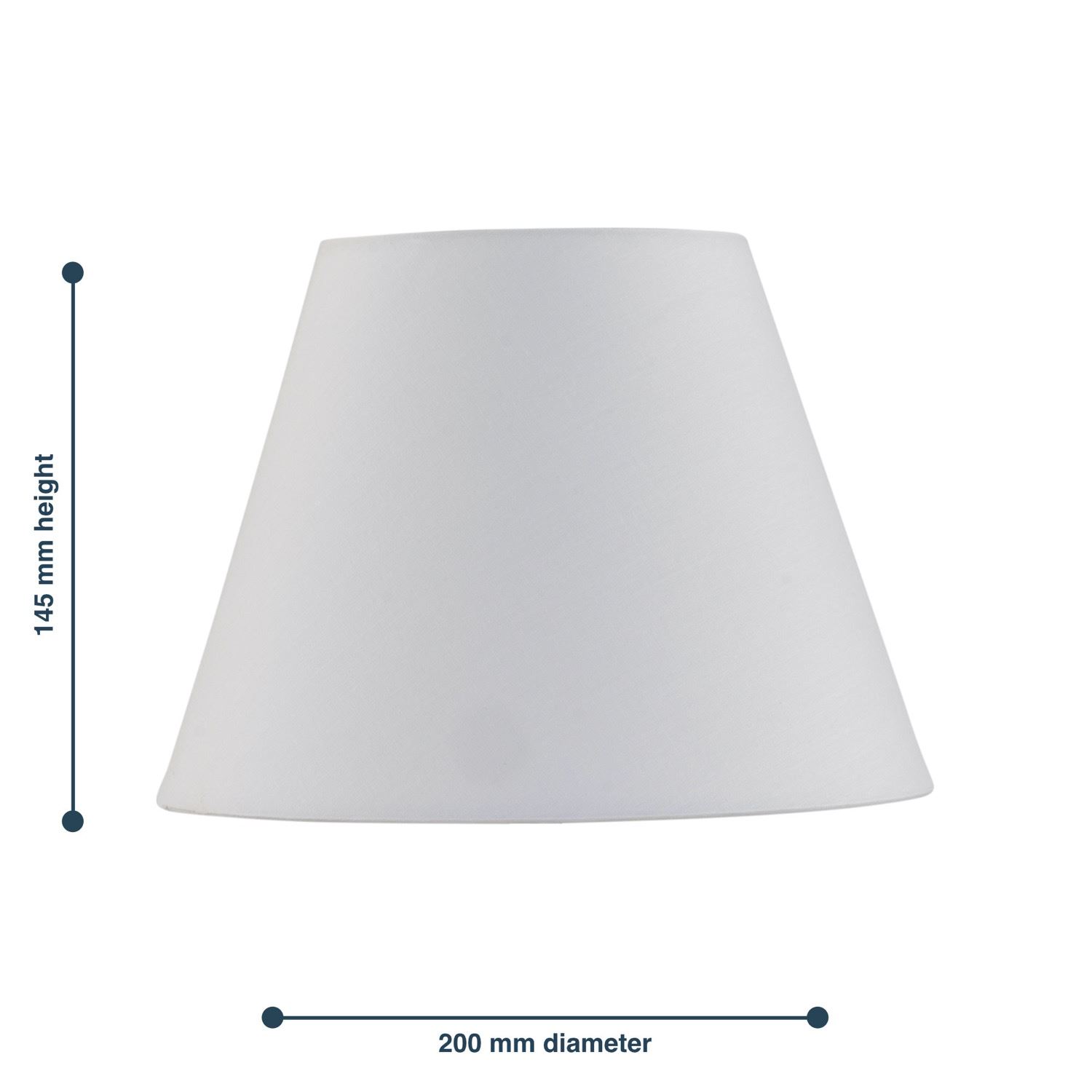Modern 20cm Tapered Fabric Shades for Table Lamp Bedside Lampshade - Picture 35 of 37