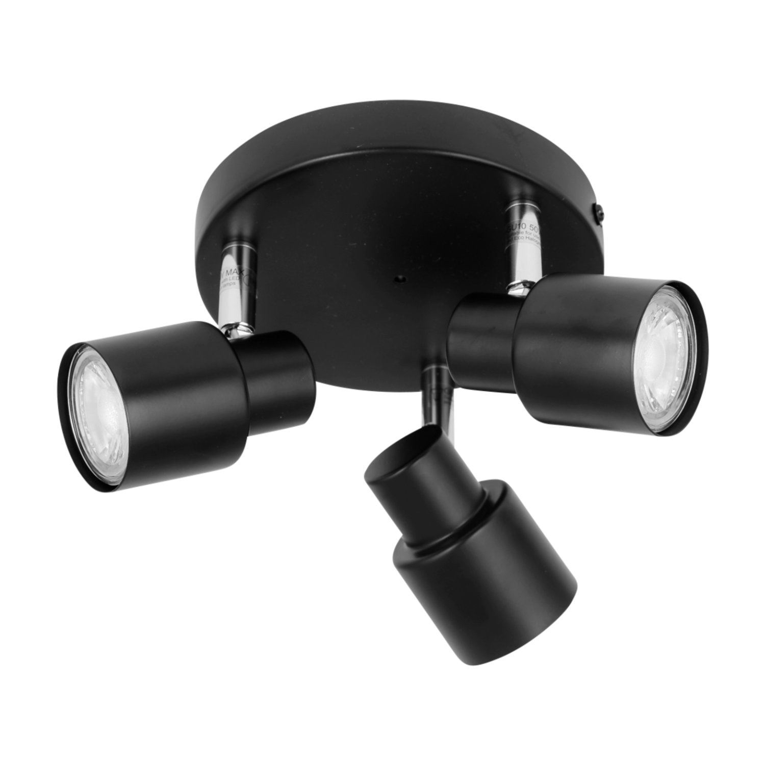 Modern Bathroom 3 Way Spotlight Ceiling Light Fitting IP44 Rated - Picture 3 of 14