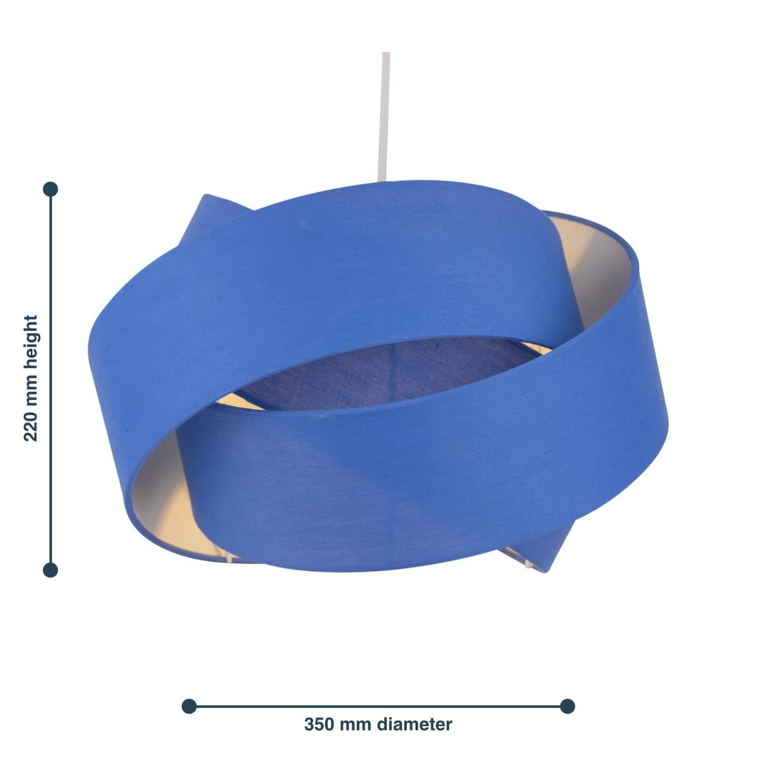 Modern Ceiling Light Shade Easy Fit Pendant Lightshade Layered Twist