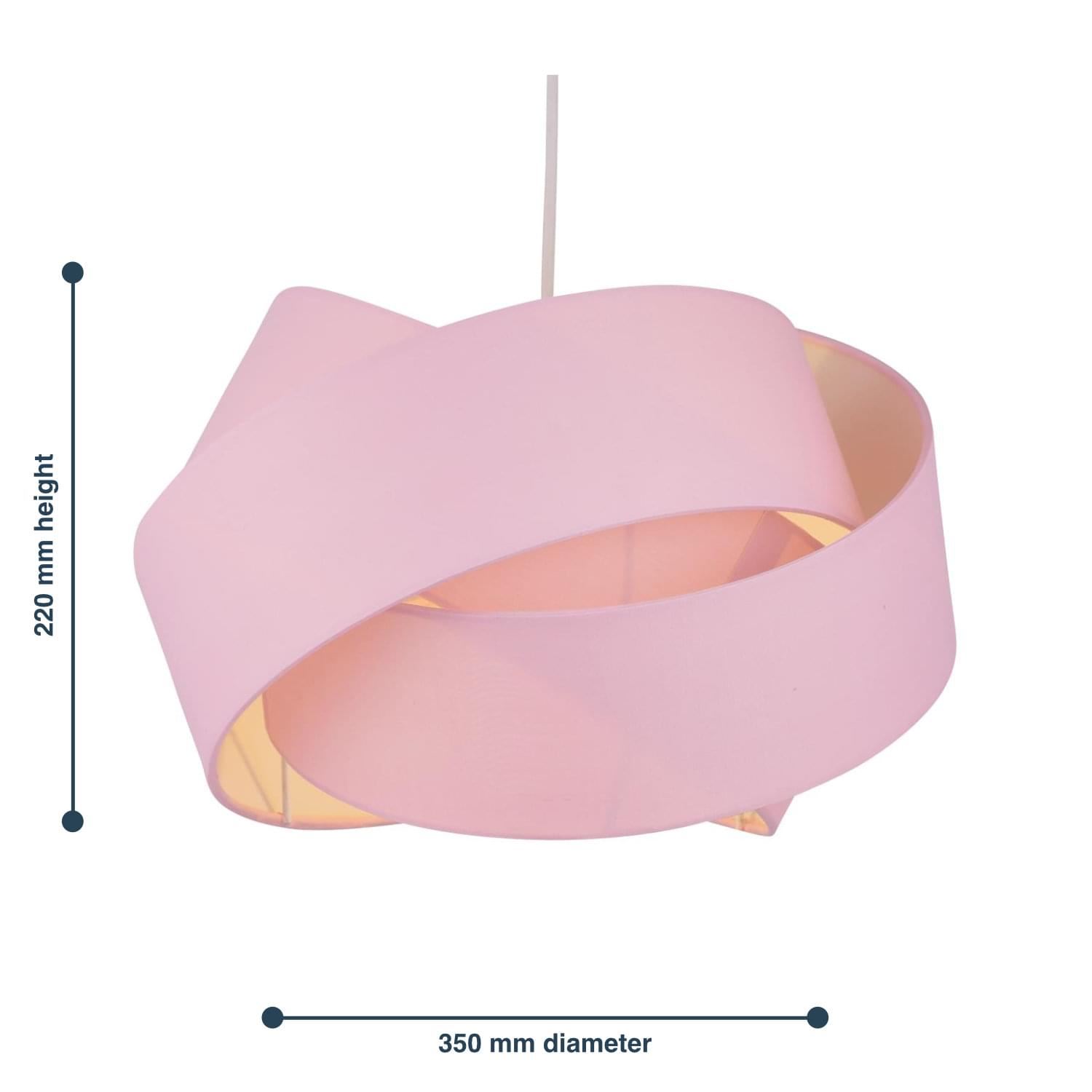 Modern Ceiling Light Shade Easy Fit Pendant Lightshade Layered Twist