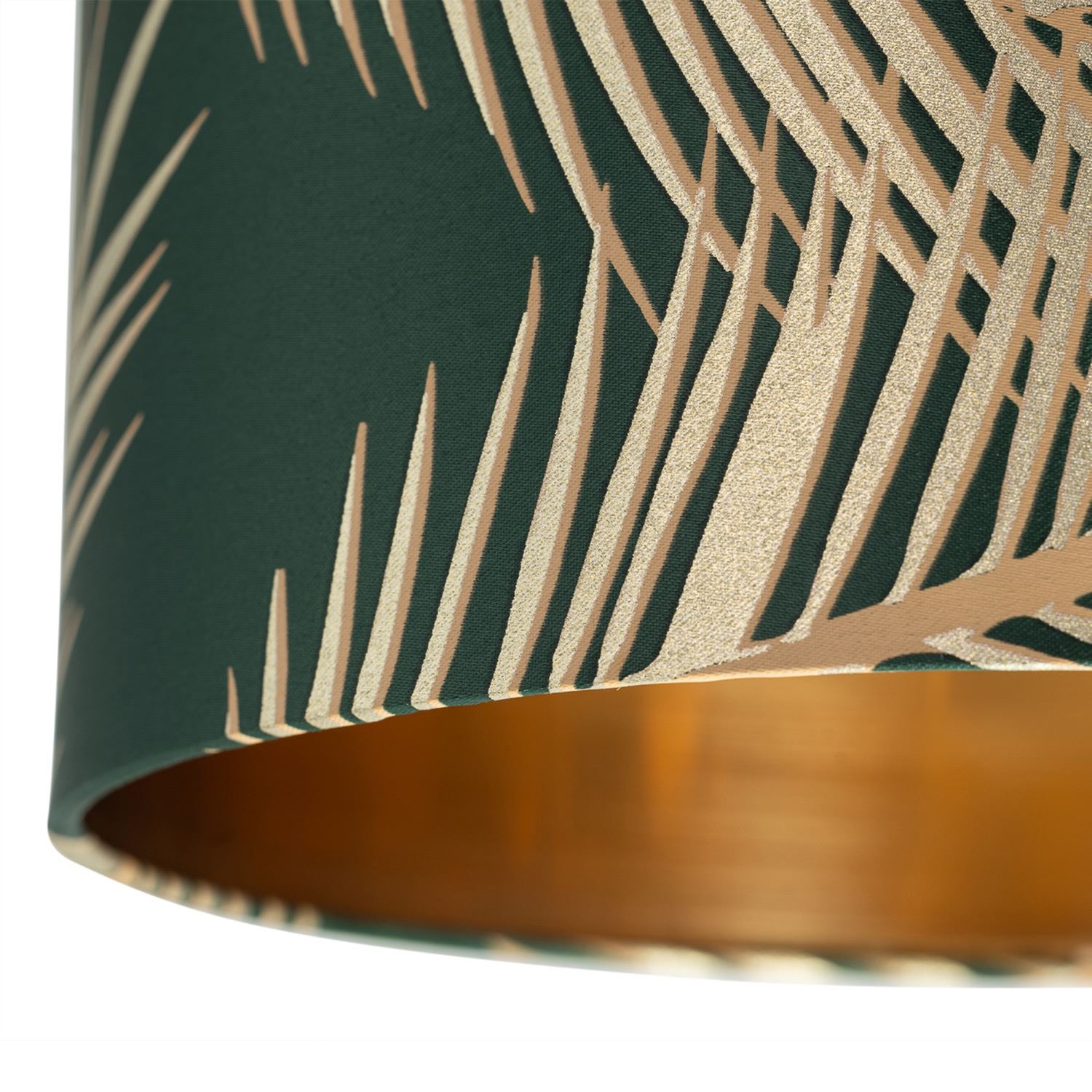 Modern Tropical Gold Leaf 25cm Ceiling Pendant Shade Lightshade Lampshade - Picture 14 of 19
