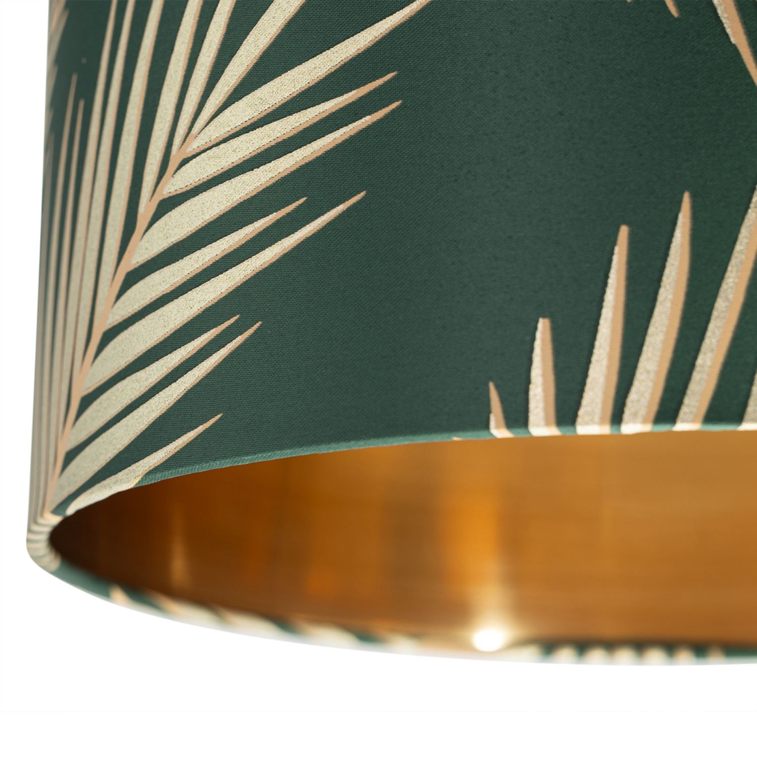 Modern Tropical Gold Leaf 25cm Ceiling Pendant Shade Lightshade Lampshade - Picture 13 of 19