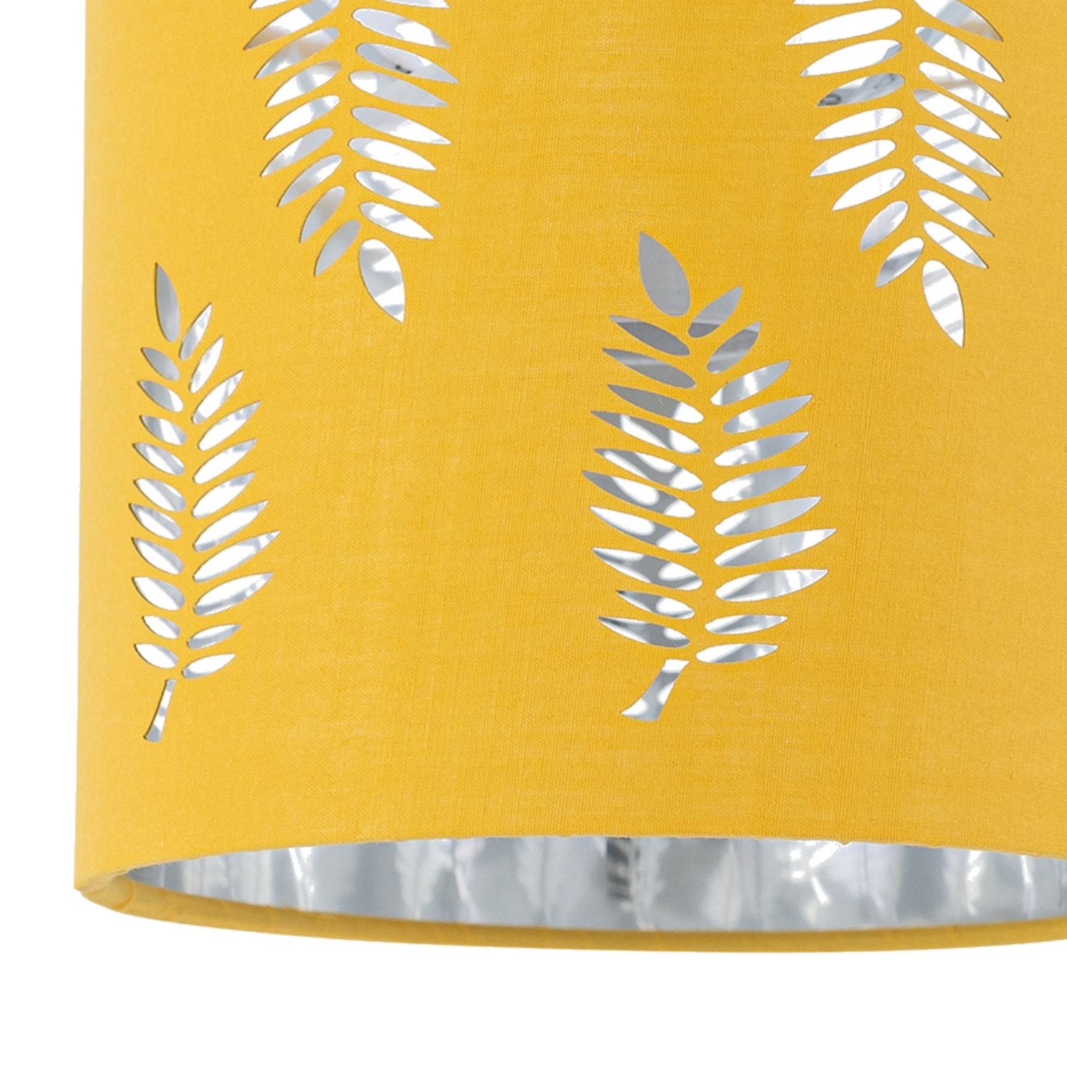 Modern 15cm Table Lamp Shade with Fern Leaf Cut Out Design - Picture 10 of 19