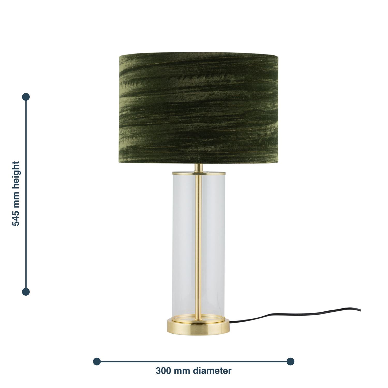 Satin Brass Table Lamp Bedside Light Crushed Velvet Modern Bedroom Home Lighting - Picture 17 of 25