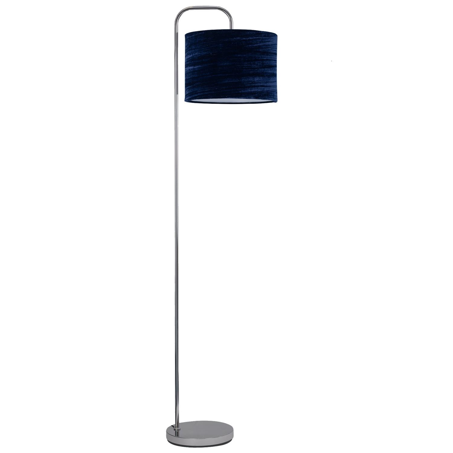 Moderne 158cm gewölbte Stehleuchte Stehlampe mit zerkleinertem Samt Stoffschirm - Bild 2 von 15