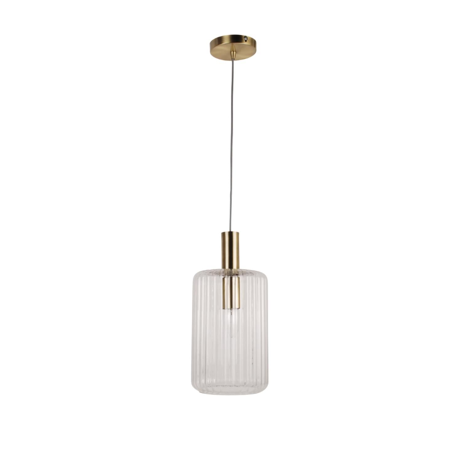 Ribbed Glass Design Ceiling Pendant Lights Kitchen Island Dining Light Fittings - Picture 11 of 25