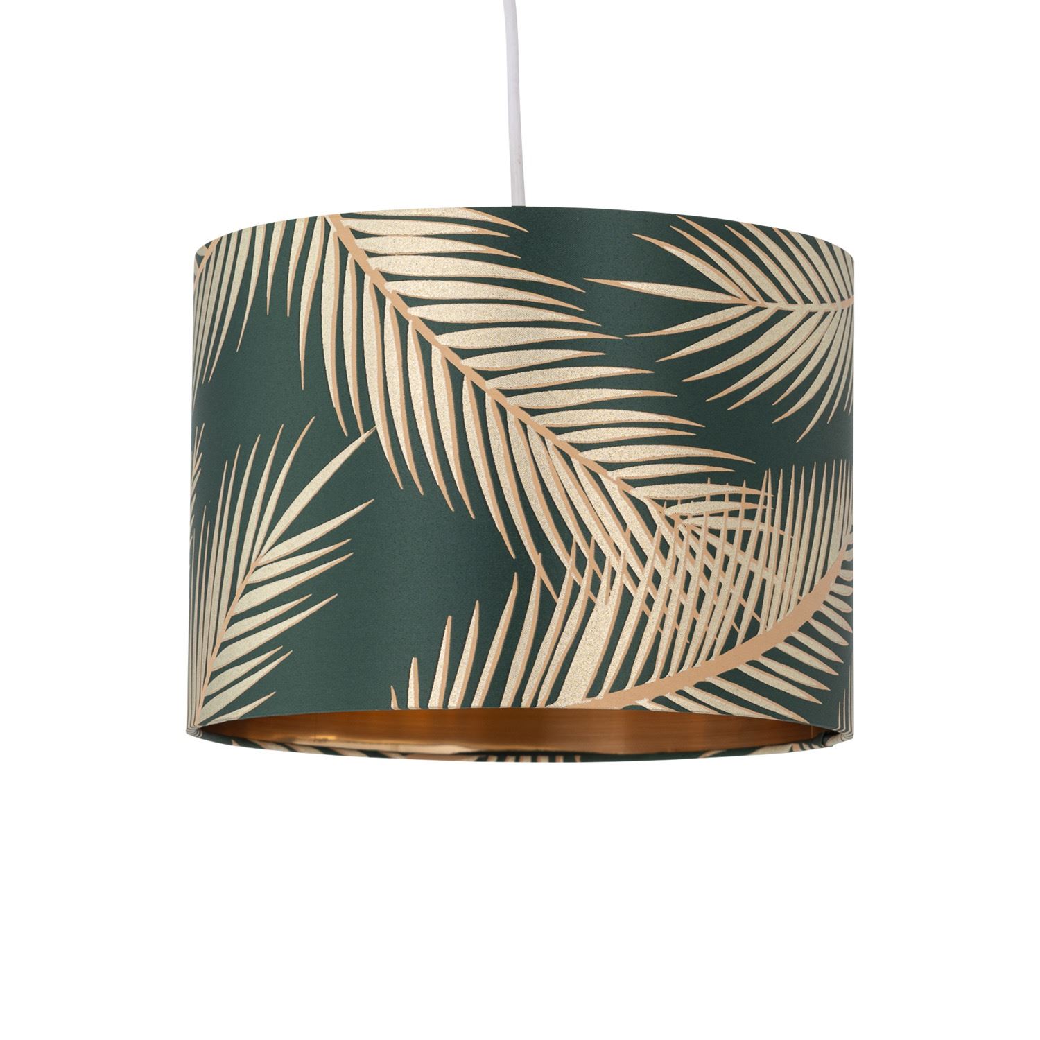 Modern Tropical Gold Leaf 25cm Ceiling Pendant Shade Lightshade Lampshade - Picture 18 of 19