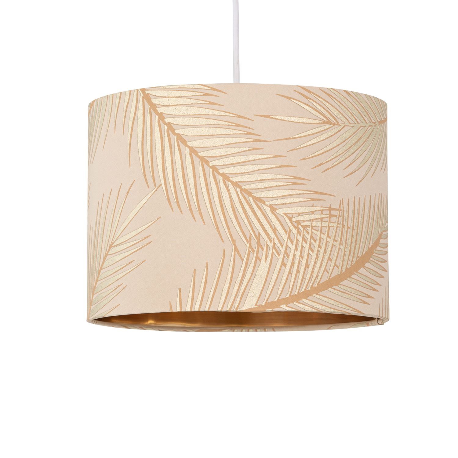 Modern Tropical Gold Leaf 25cm Ceiling Pendant Shade Lightshade Lampshade - Picture 2 of 19