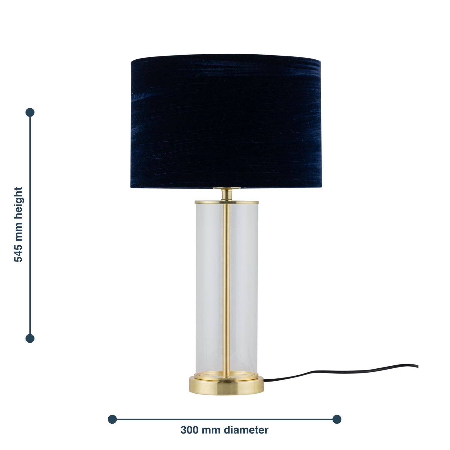 Satin Brass Table Lamp Bedside Light Crushed Velvet Modern Bedroom Home Lighting - Picture 9 of 25