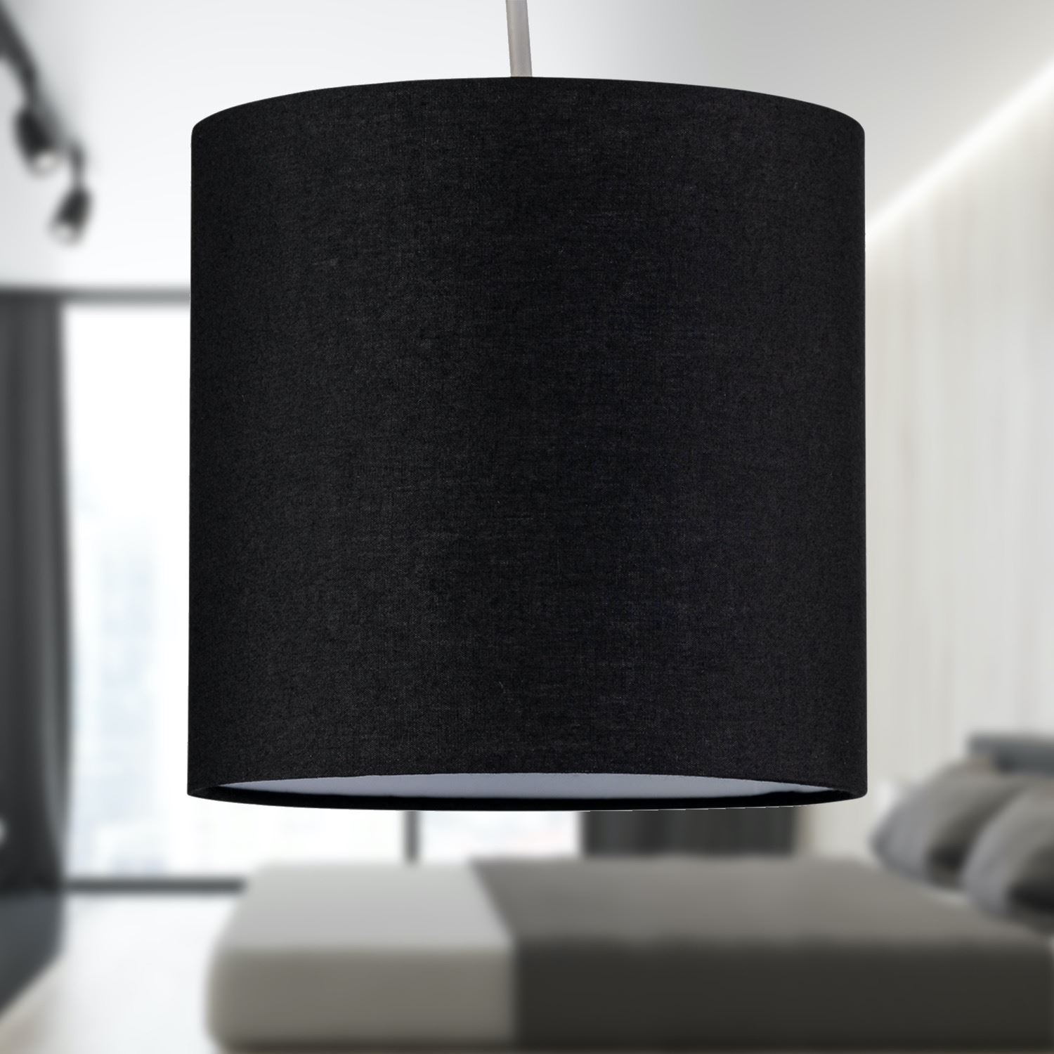 Lámpara de Mesa Moderna Pantalla 17cm Diámetro Tela Pantalla de Luz - Imagen 7 de 43