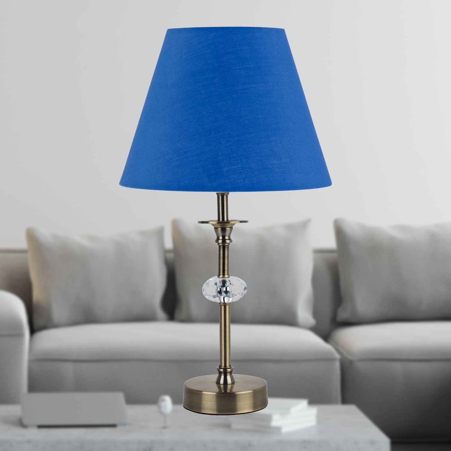 Modern 20cm Tapered Fabric Shades for Table Lamp Bedside Lampshade - Picture 30 of 37