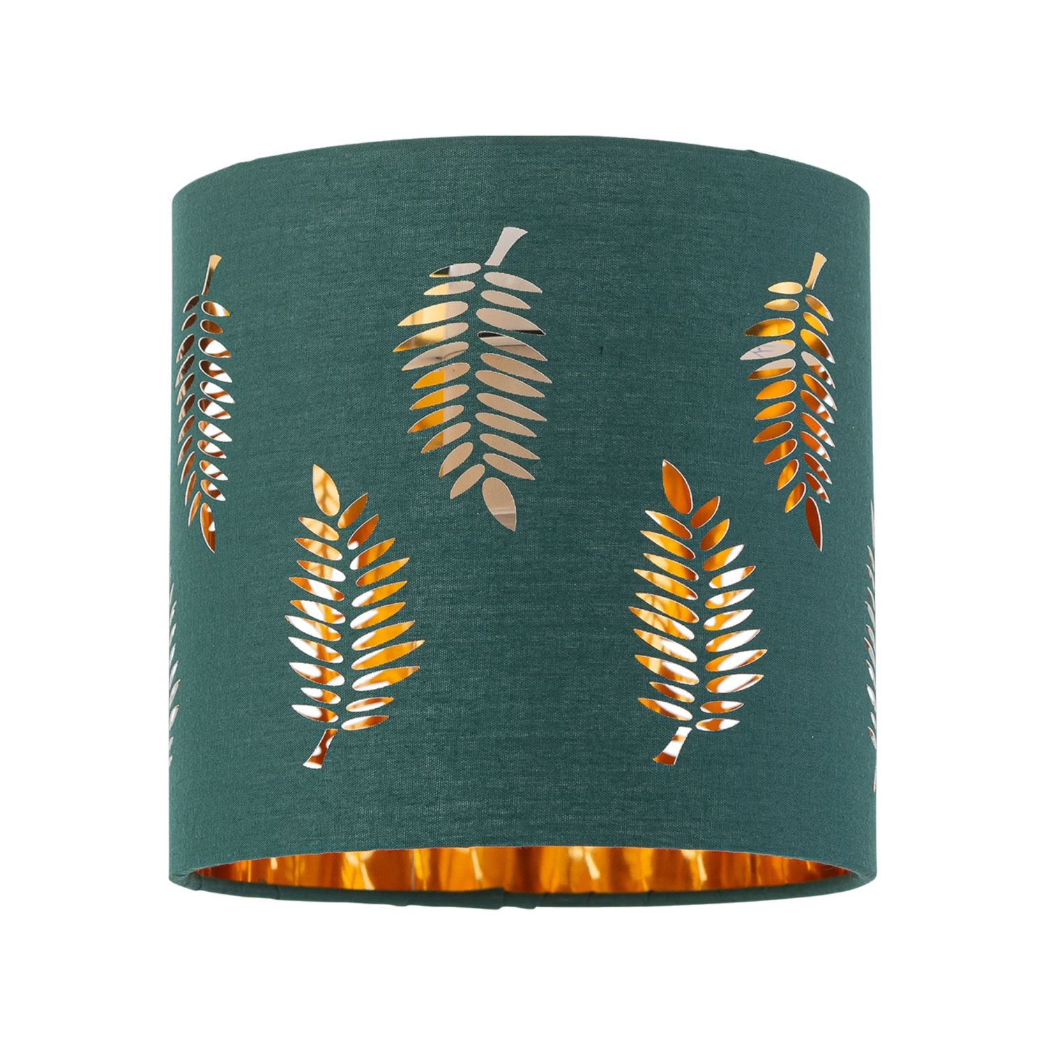 Modern 15cm Table Lamp Shade with Fern Leaf Cut Out Design - Picture 2 of 19