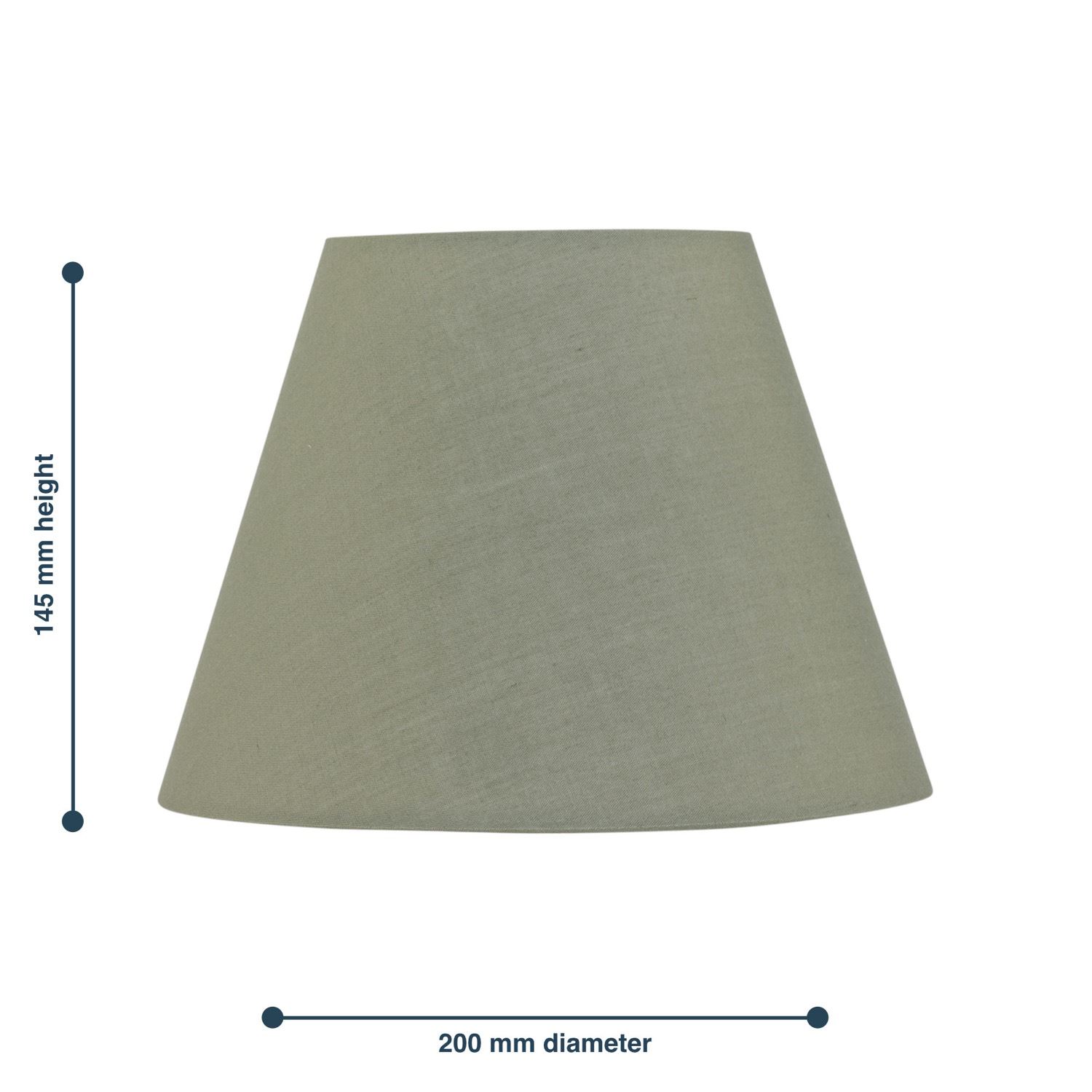 Modern 20cm Tapered Fabric Shades for Table Lamp Bedside Lampshade - Picture 11 of 37