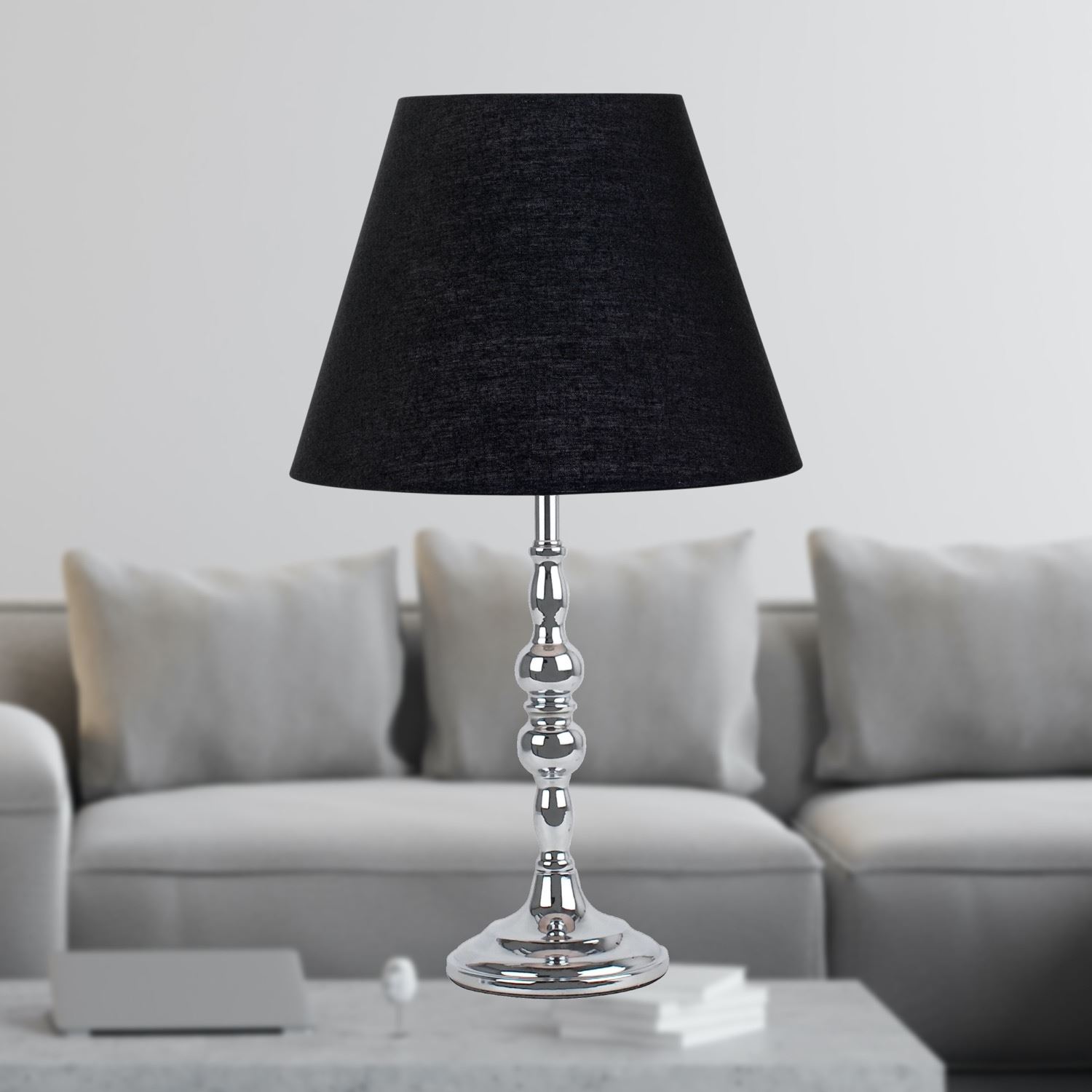 Modern 20cm Tapered Fabric Shades for Table Lamp Bedside Lampshade - Picture 6 of 37