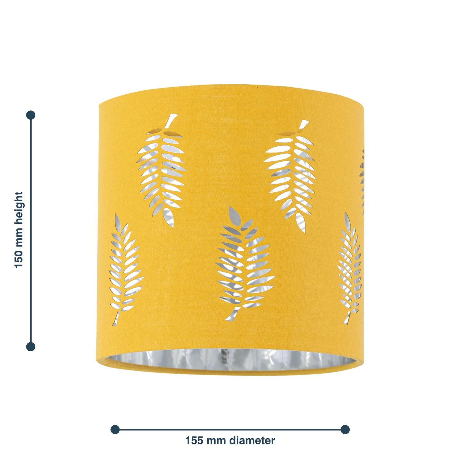 Modern 15cm Table Lamp Shade with Fern Leaf Cut Out Design - Picture 13 of 19