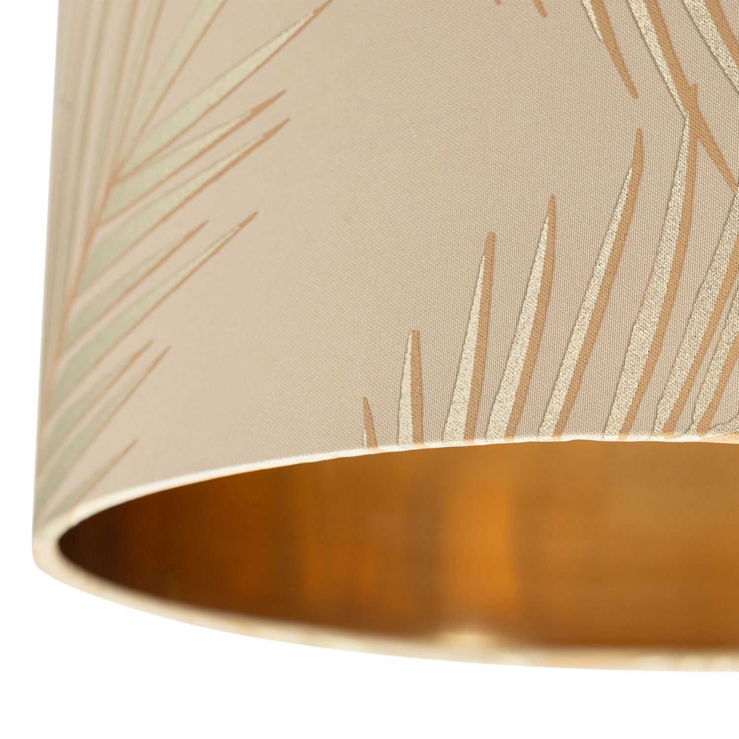 Modern Tropical Gold Leaf 25cm Ceiling Pendant Shade Lightshade Lampshade - Picture 4 of 19