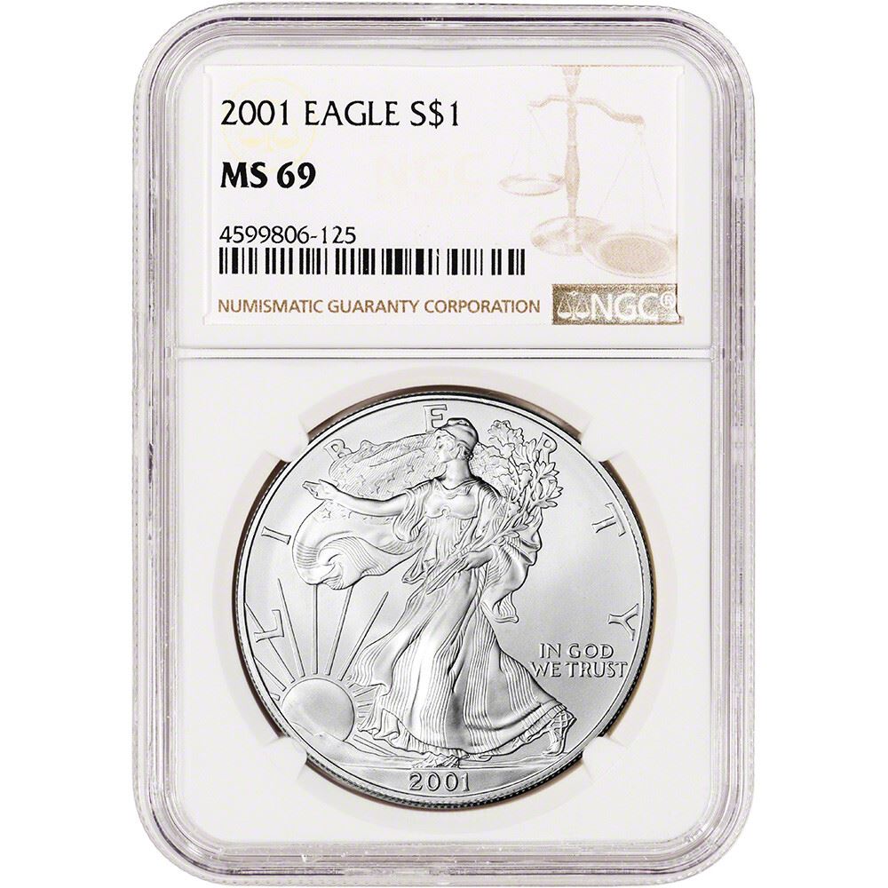 2001 American Silver Eagle Coin - NGC MS69 | eBay