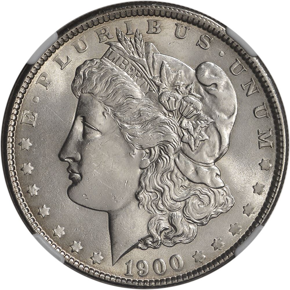 1900 US Morgan Silver Dollar $1 - NGC Brilliant Uncirculated | eBay