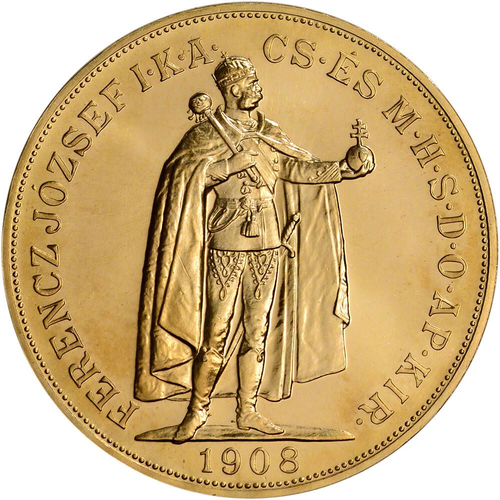 1908 Hungary Gold 100 Korona (.9802 oz) - AU/BU - Restrike | eBay