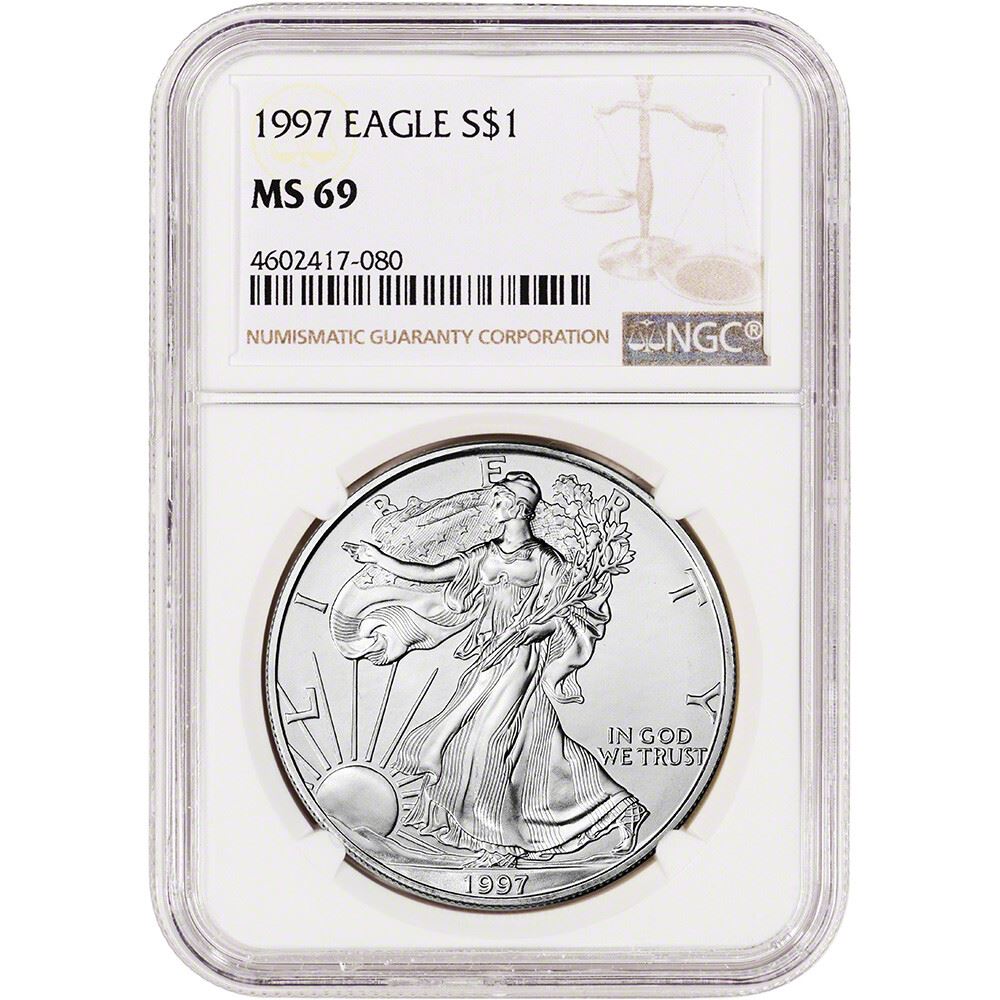 【貴重】2014 アメリカ 米国 シルバーイーグル MS69 ガバメントボックス 2011-2014 (S) Silver Eagle NGC MS69 - 4pc San Fran Collection