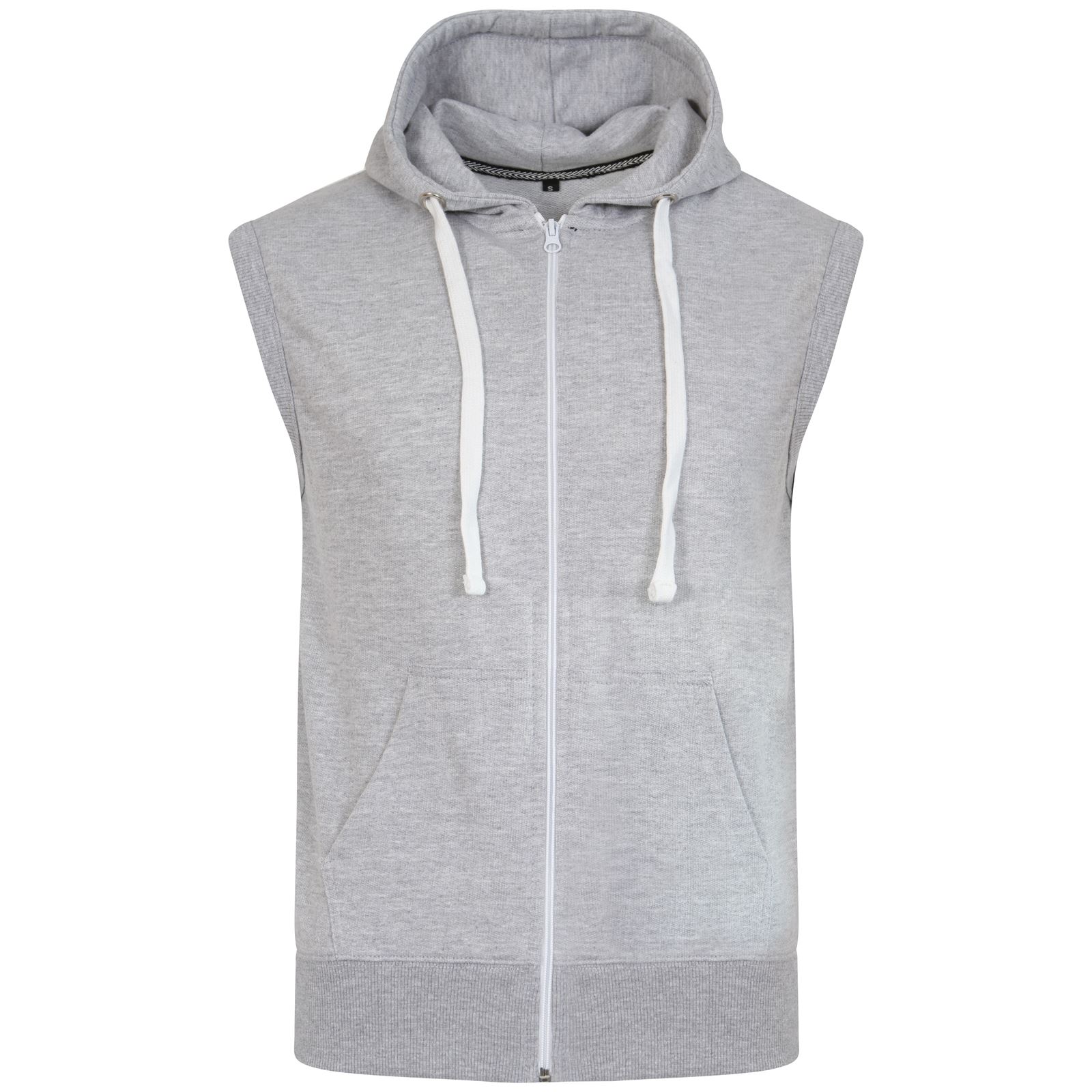 Mens Sleeveless Gym Sweatshirt Premium Summer Gilet Fleece Hoodie Top