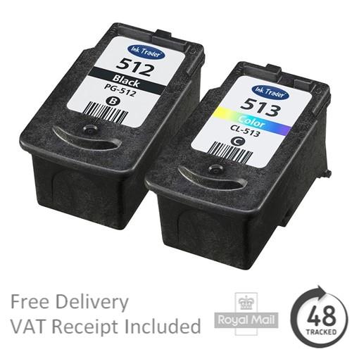 Premium Remanufactured Canon PG-512 & CL-513 High Capacity Ink Cartridges - Picture 4 of 6