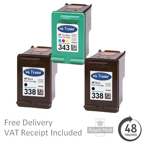 Premium Remanufactured 337 338 339 343 344 Ink Cartridges For HP Printers - Picture 4 of 13