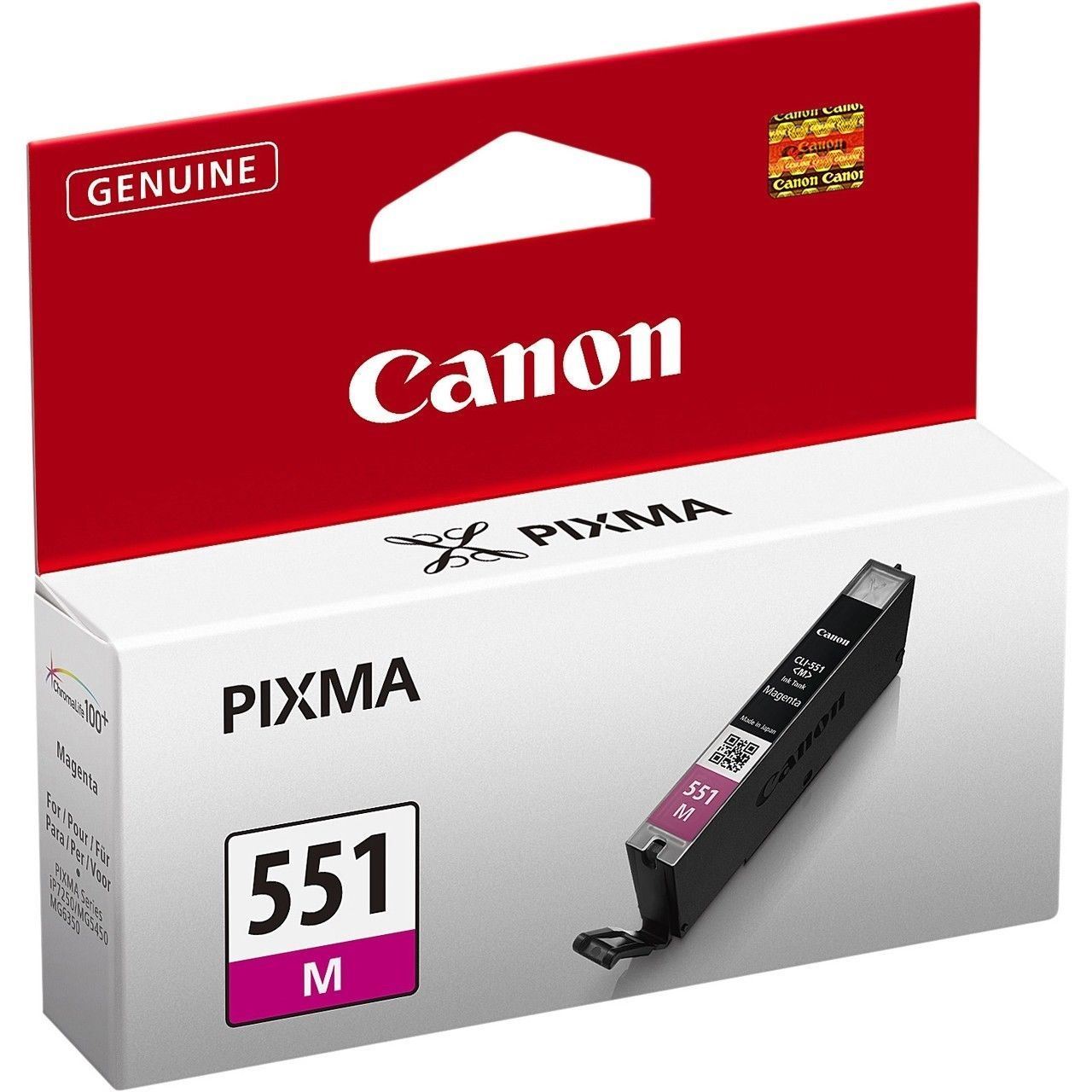 Genuine Canon CLi551 Magenta Ink Cartridge CLi551M 6510B001