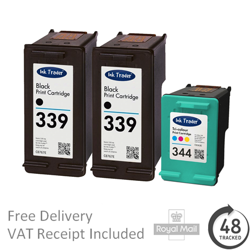 Premium Remanufactured 337 338 339 343 344 Ink Cartridges For HP Printers - Picture 2 of 13