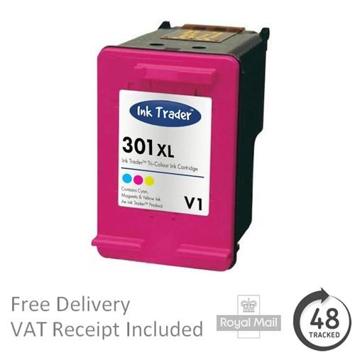 Premium wiederaufbereitete 301XL Schwarz & Farbe Tintenpatronen für HP Drucker - Bild 6 von 6
