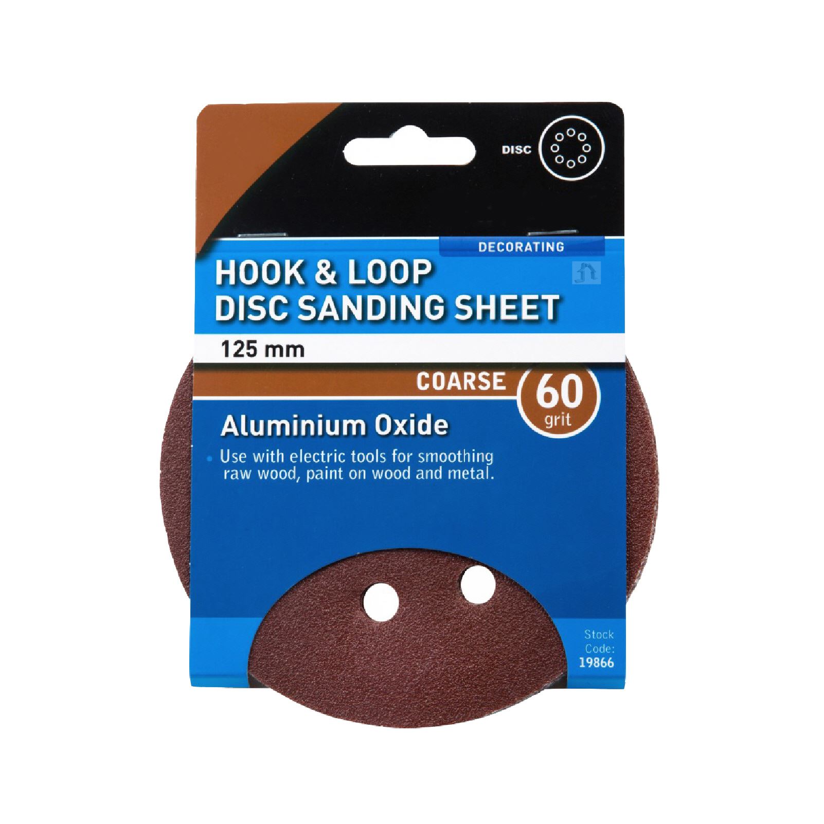 Hook and Loop 125mm Sanding Discs, Random Orbital Circular Sandpaper