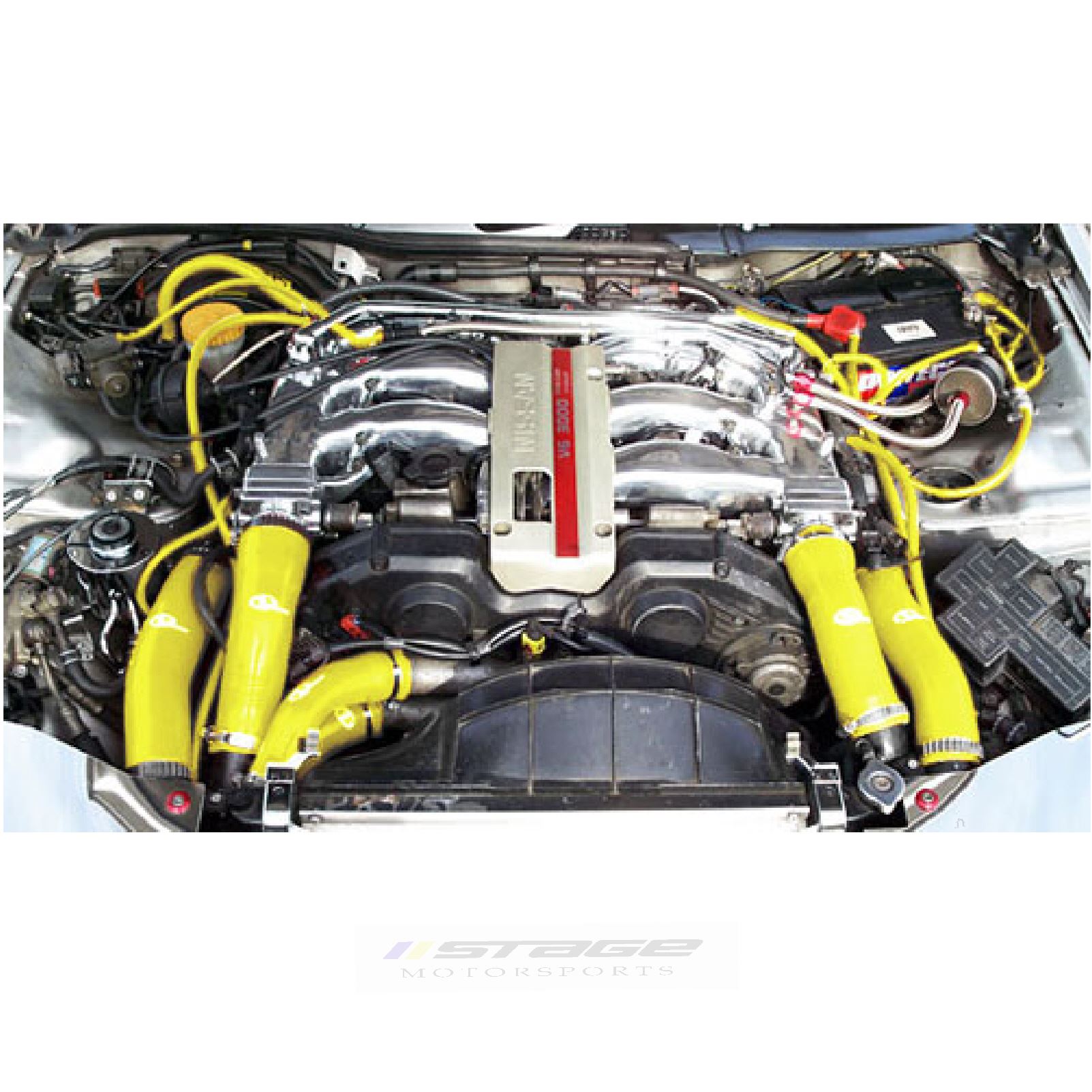 VW Golf Mk4 1.8T Yellow Engine Bay Silicone Hose Car / Turbo Dress Up