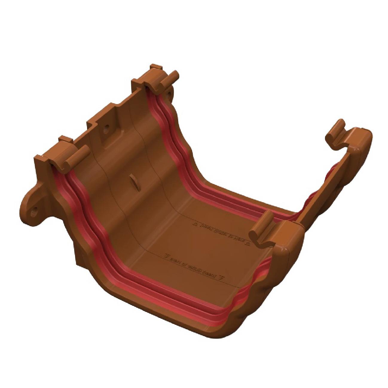 Caramel Ogee 135mm Conservatory Guttering & Downpipe Fittings Freeflow - Picture 6 of 23