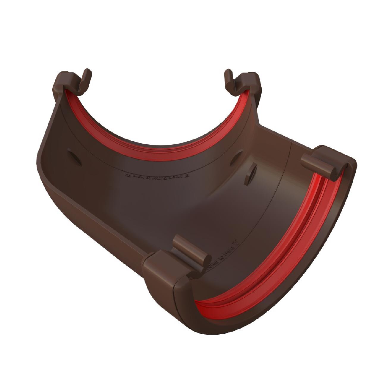 Brown Round 112mm Guttering & Downpipe Fittings, Freeflow Rain Water Systems - Picture 11 of 22