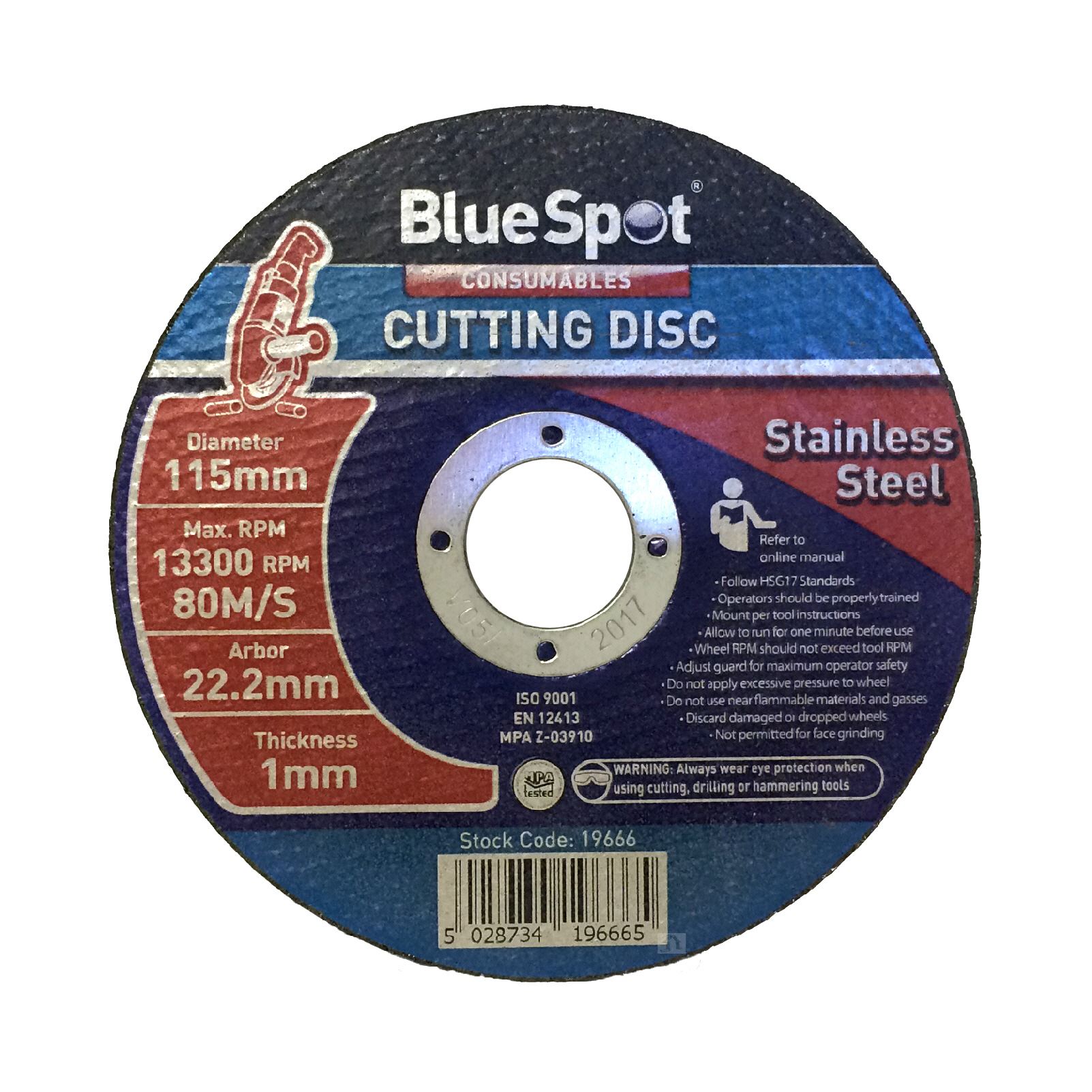 115mm Ultra Thin Metal Cutting Grinder Discs 4½" x 1mm x 22.2mm
