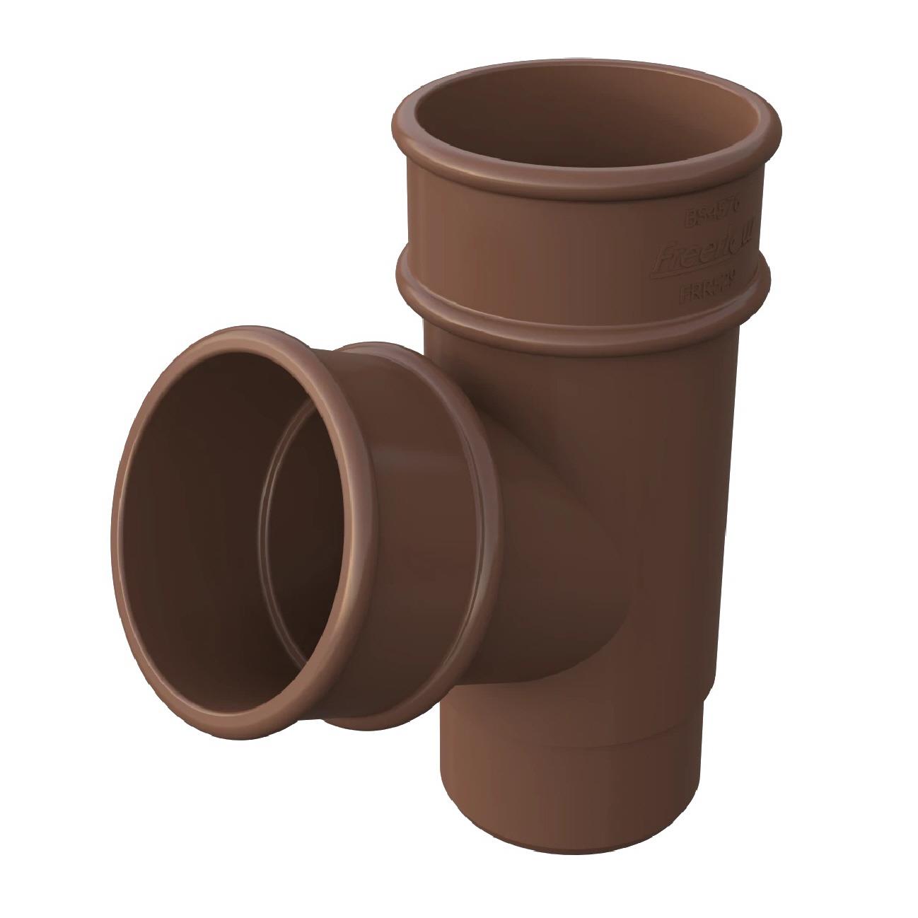 Brown Round 112mm Guttering & Downpipe Fittings, Freeflow Rain Water Systems - Picture 19 of 22