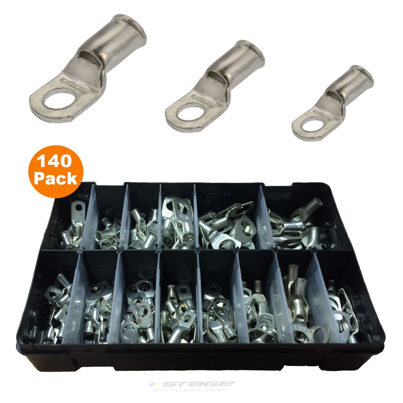 140 x Assorted Copper Battery Terminals Crimp or Solder / Cable & Bolt