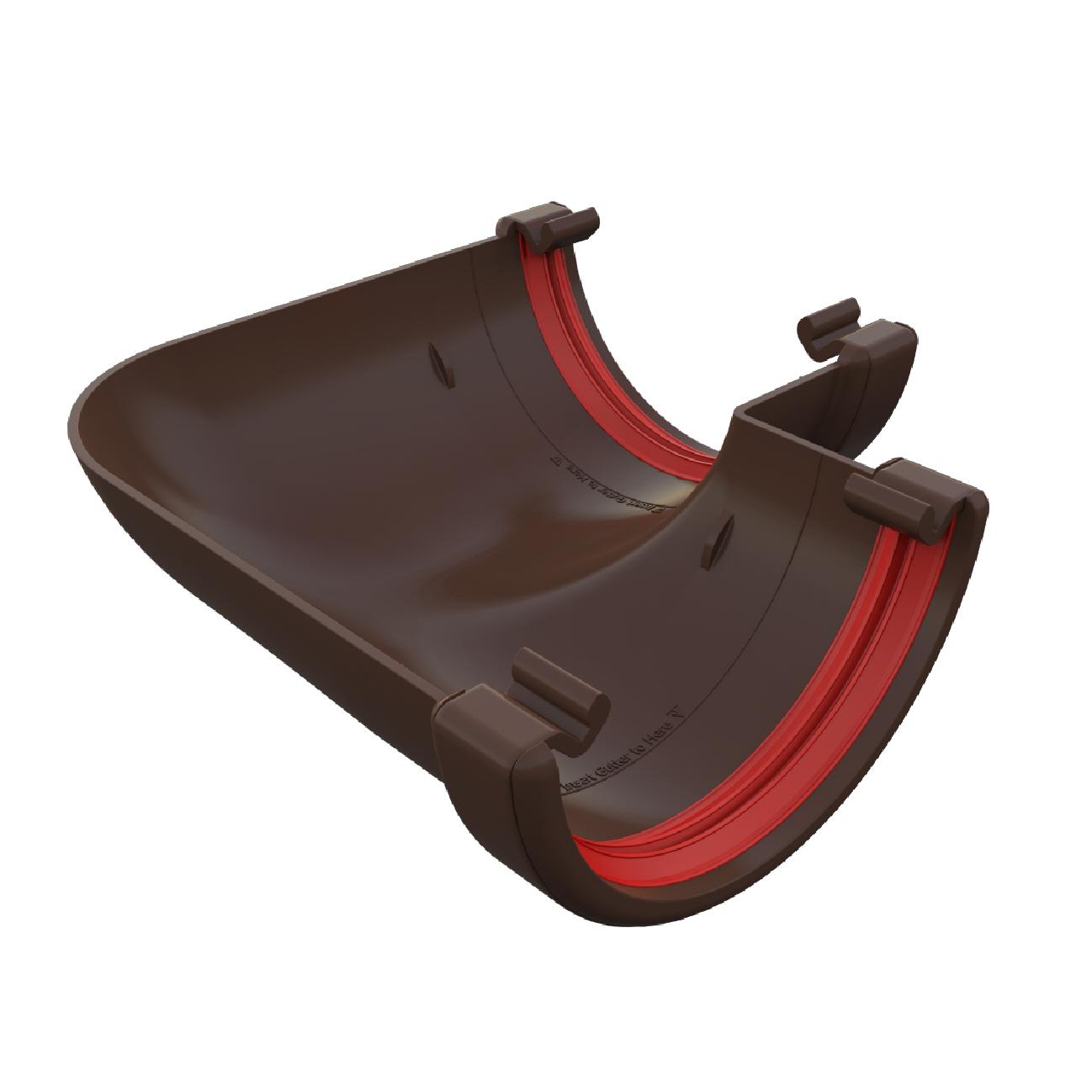 Brown Round 112mm Guttering & Downpipe Fittings, Freeflow Rain Water Systems - Picture 10 of 22