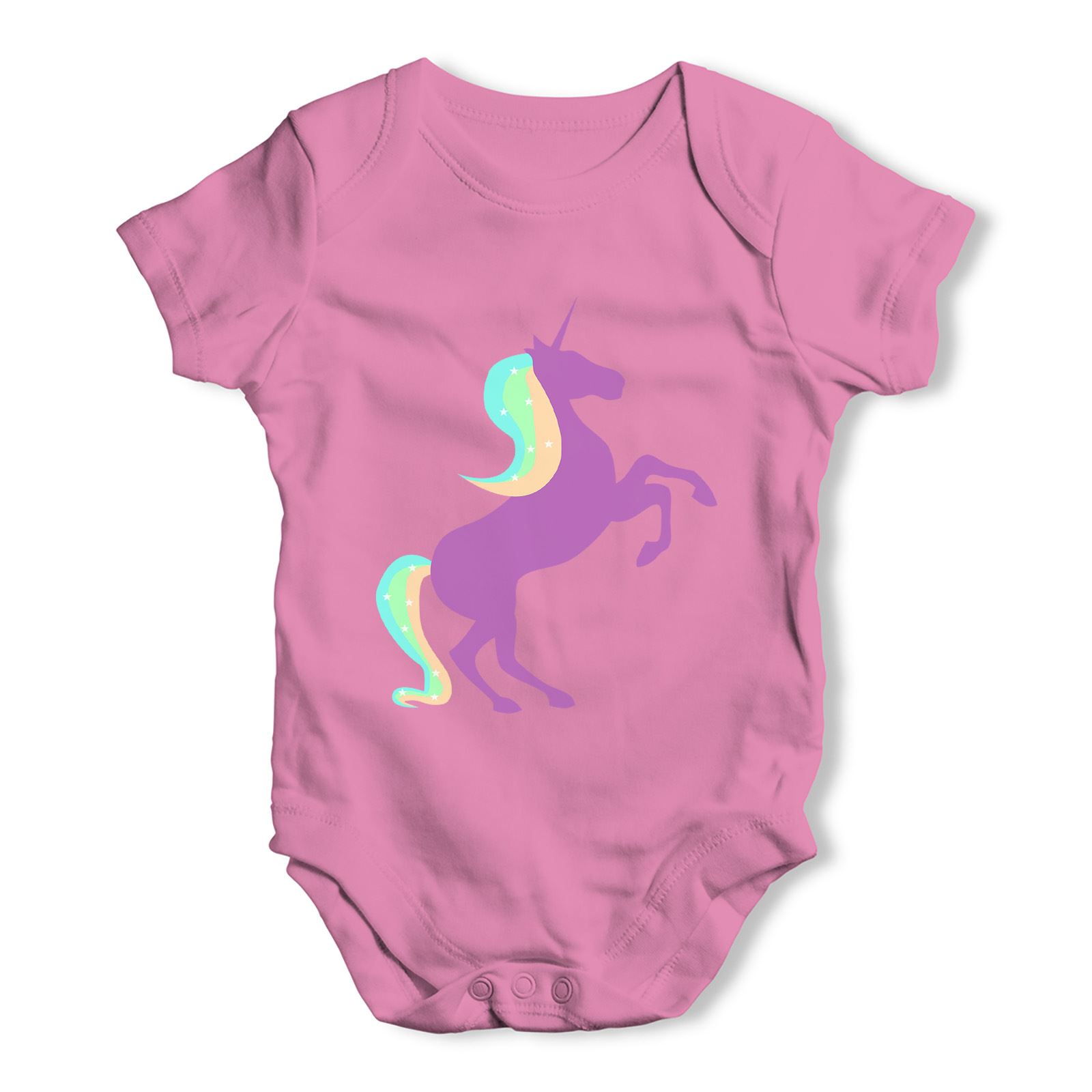 TWISTED ENVY Unicorn Silhouette Baby Toddler Funny T-Shirt