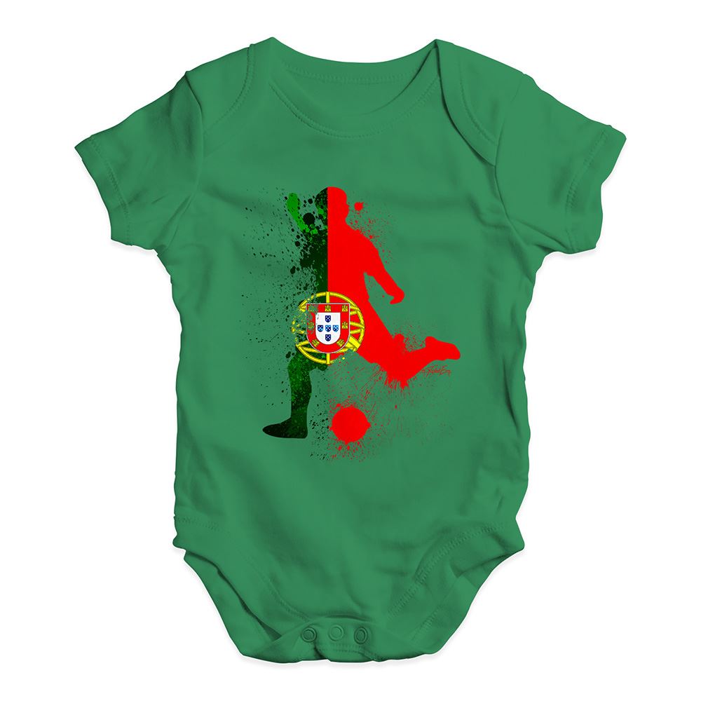 Baby Clothes Football Soccer Silhouette Portugal Baby Unisex Baby