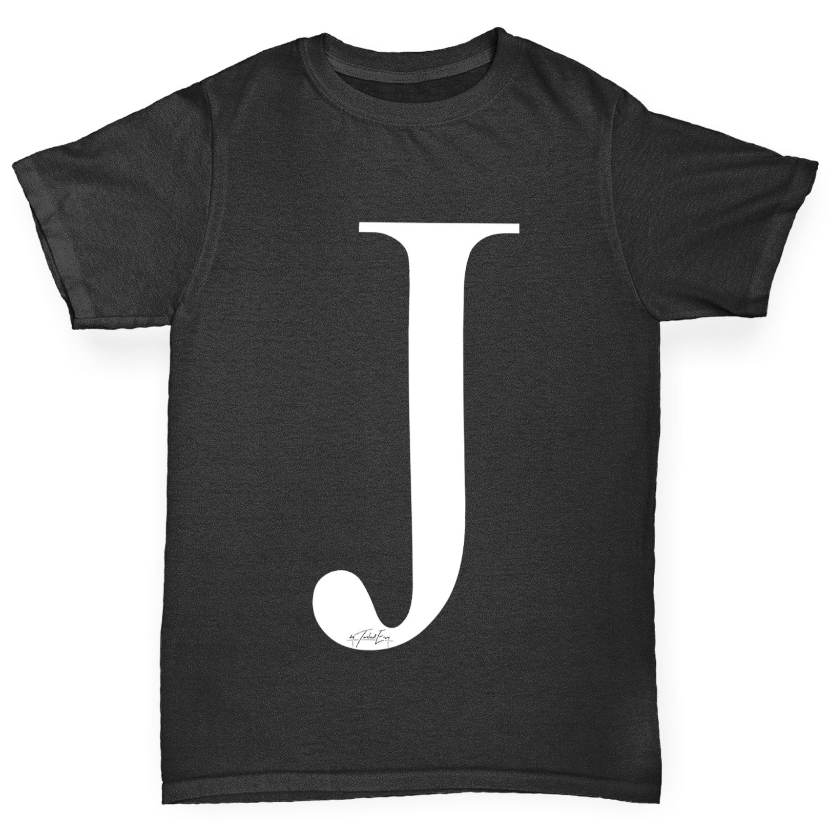 Twisted Envy Boy/'s Alphabet Monogram Letter S T-Shirt