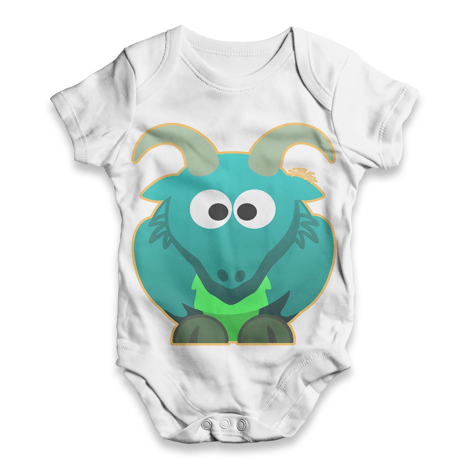 Twisted Envy Goat Head Baby Unisex Funny Baby Grow Bodysuit