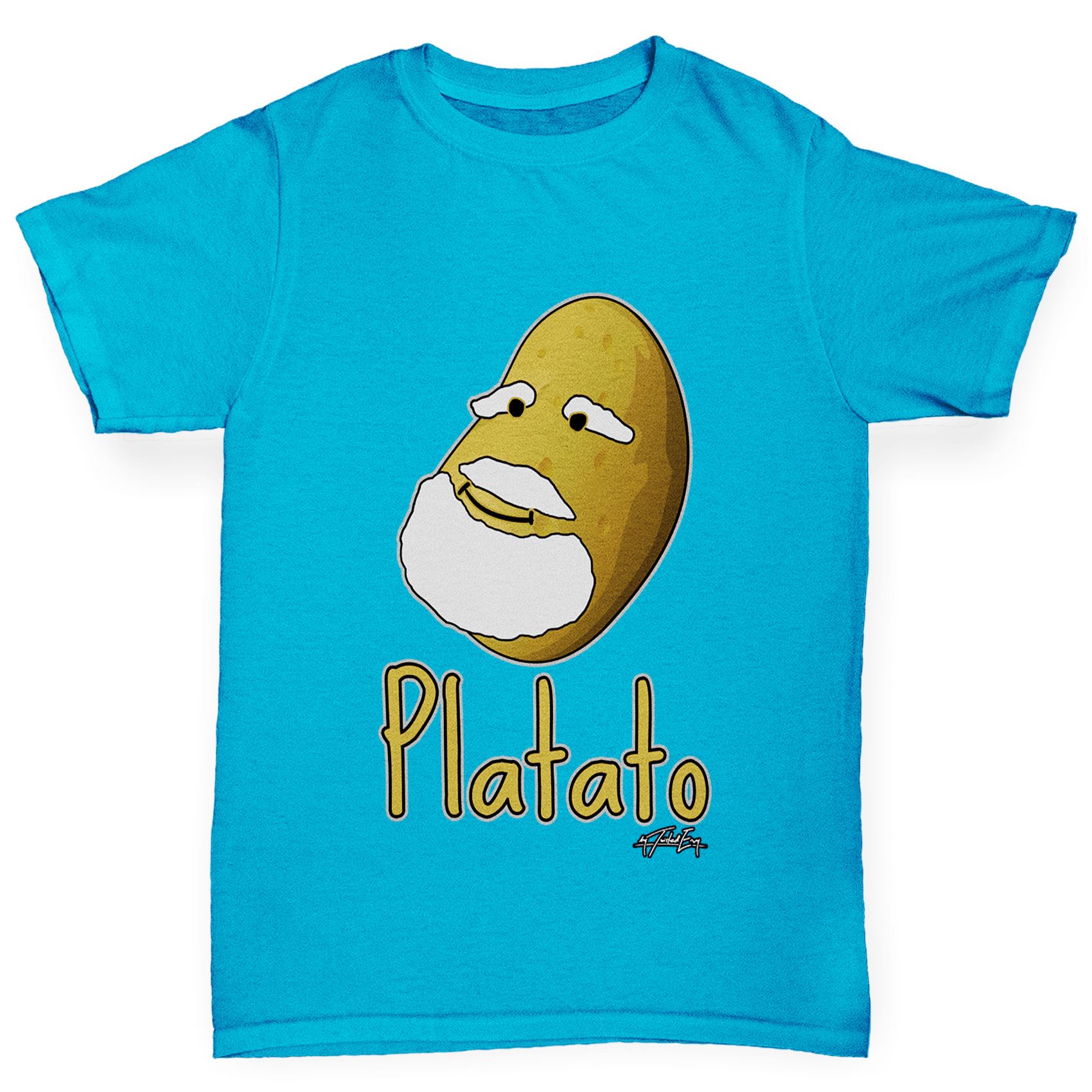 Twisted Envy Girl/'s Platato Plato Funny Cotton T-Shirt