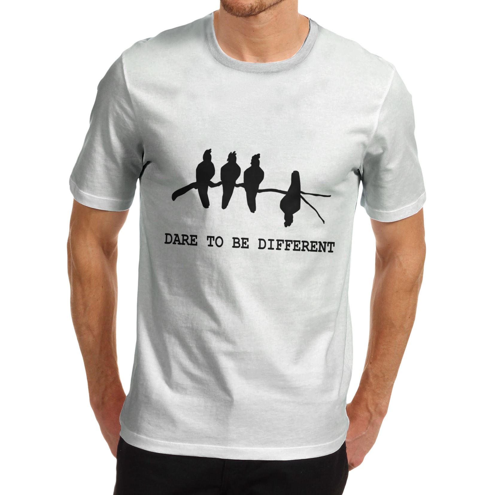 Velocitee Ladies Long Sleeve T-Shirt Dare To Be Different Rainbow Zebra A19563