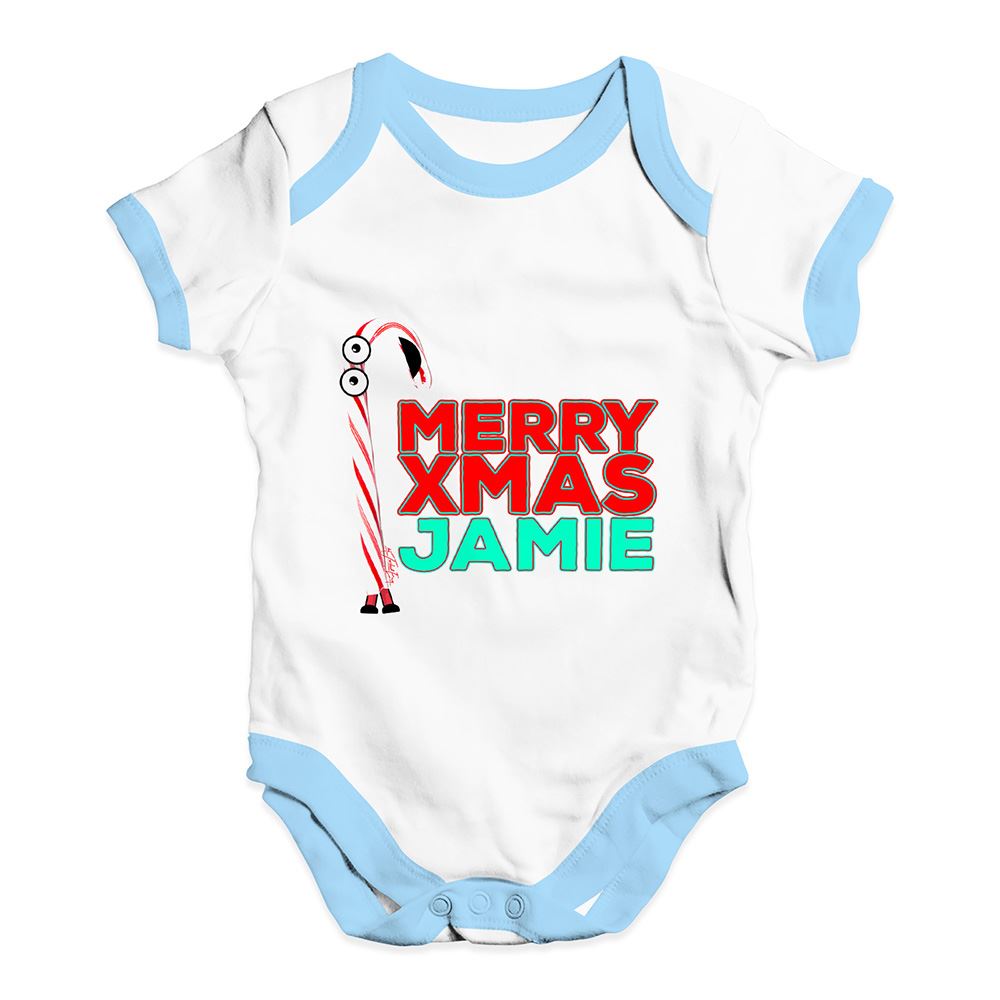 Twisted ENVY Dibujos Animados Navidad Candy Cane Bebé Unisex Divertido Bebé crezca Body