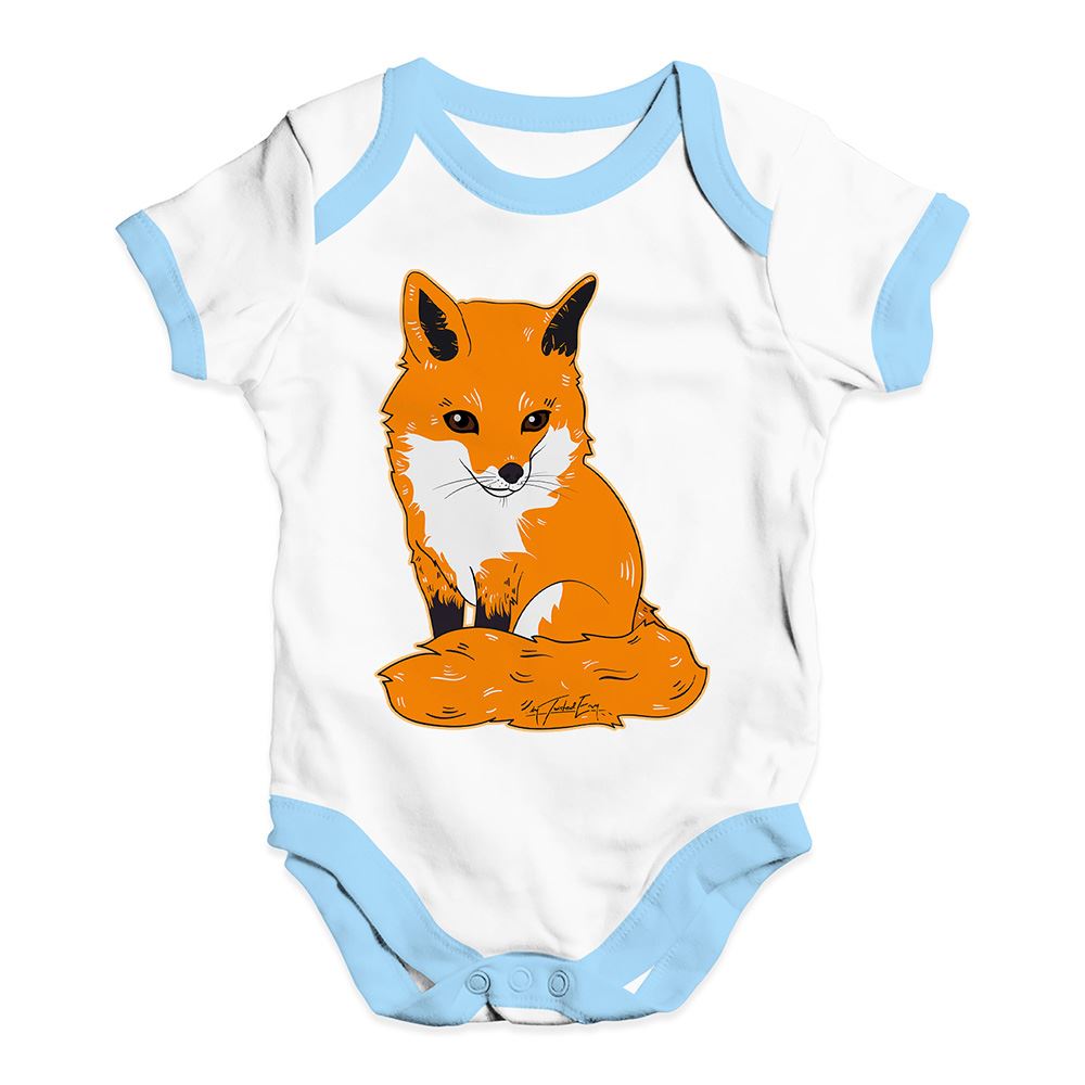 Twisted Envy White Fox Baby Unisex Funny Baby Grow Bodysuit
