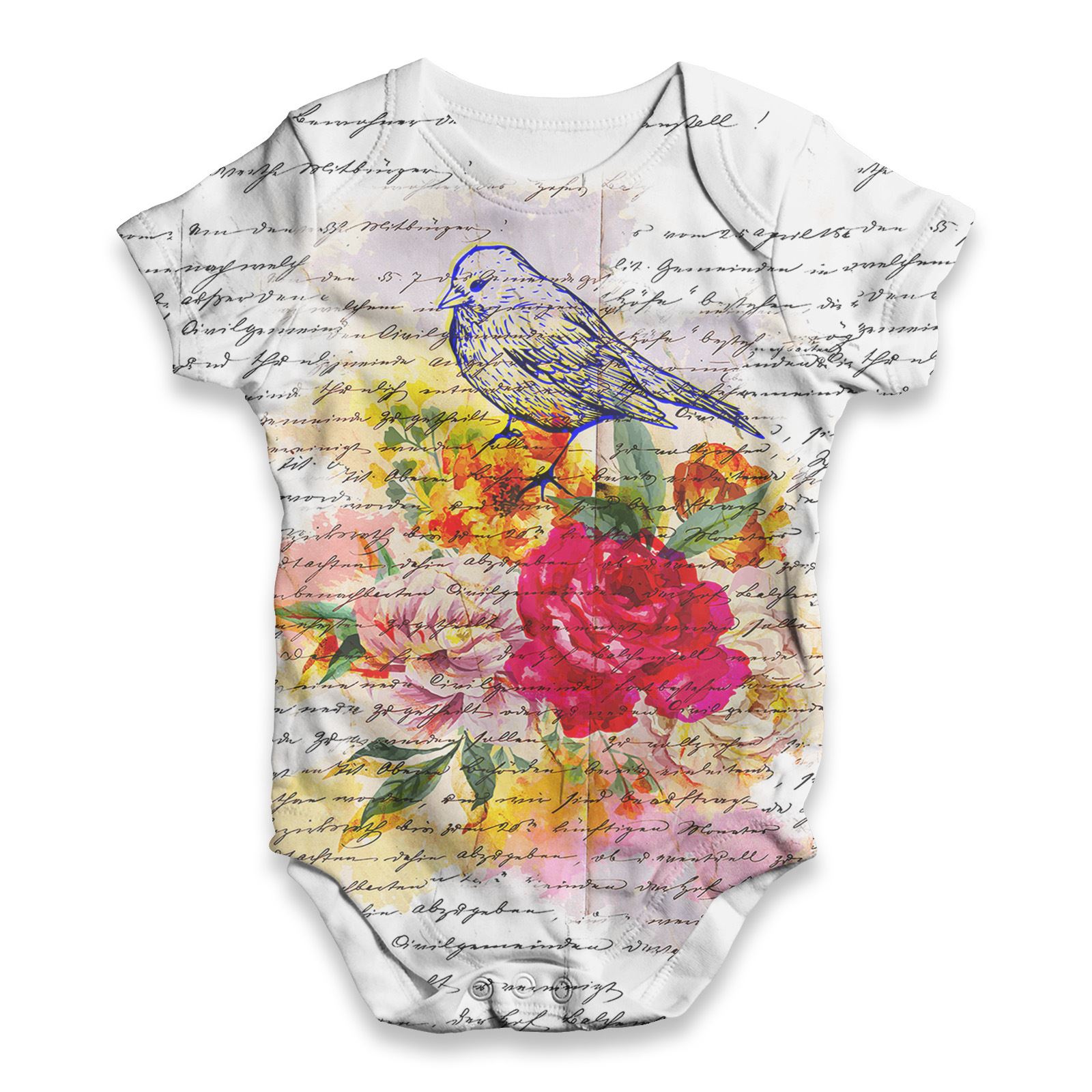 The Bird Family Tree Baby Unisex Funny ALL-OVER PRINT Baby Grow Bodysuit
