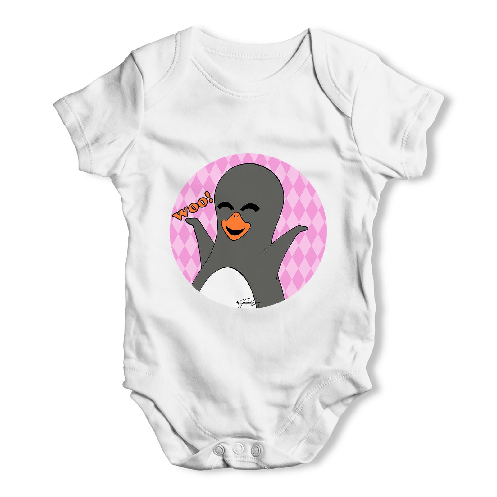 TWISTED ENVY Rainbow Birds Baby Unisex Baby Grow Bodysuit