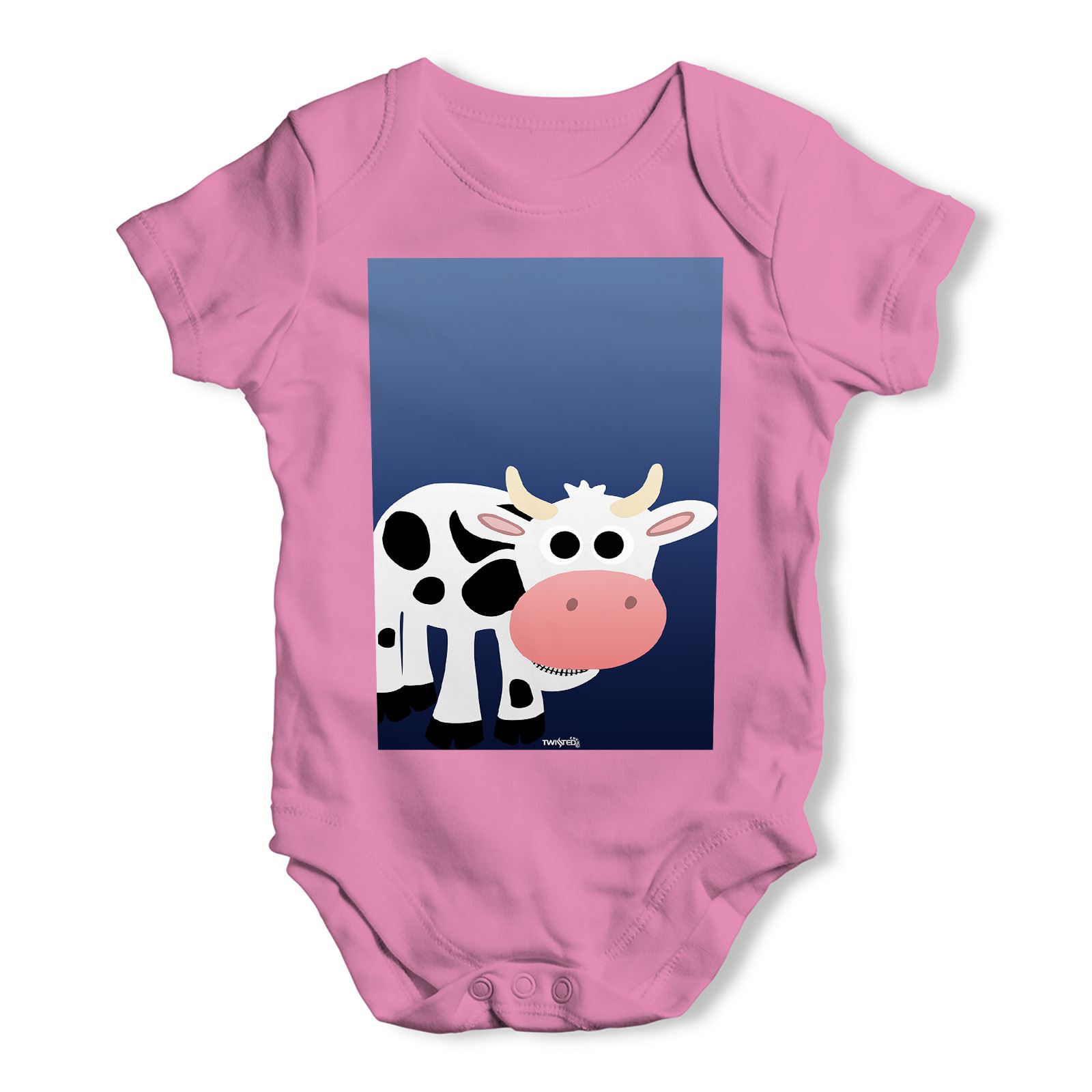 Twisted Envy Fat Cow Baby Toddler Funny ALL-OVER PRINT Baby T-shirt